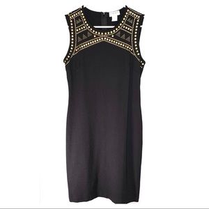 Carmen Marc Valvo Sleeveless Sheath Dress SzS